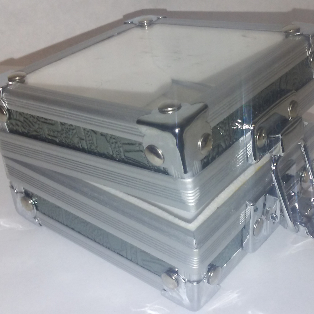 Campaign Chest Jewelry Box with See thru top